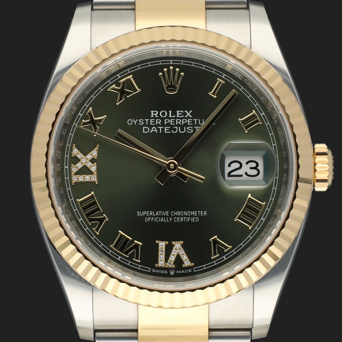 Rolex Datejust 36 126233 (2019) - 36mm Goud/Staal (2/8)