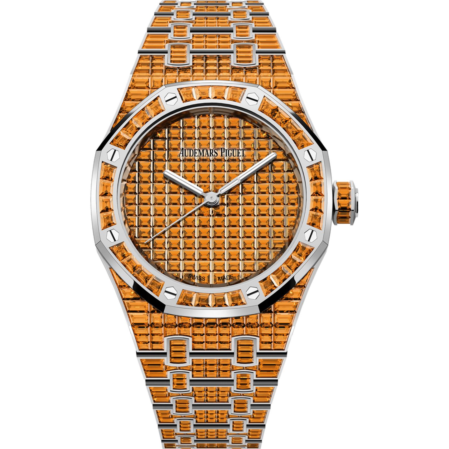 Audemars Piguet Royal Oak Selfwinding 15554BC.SE.1274BC.01 (2025) - Orange dial 37 mm White Gold case (1/1)