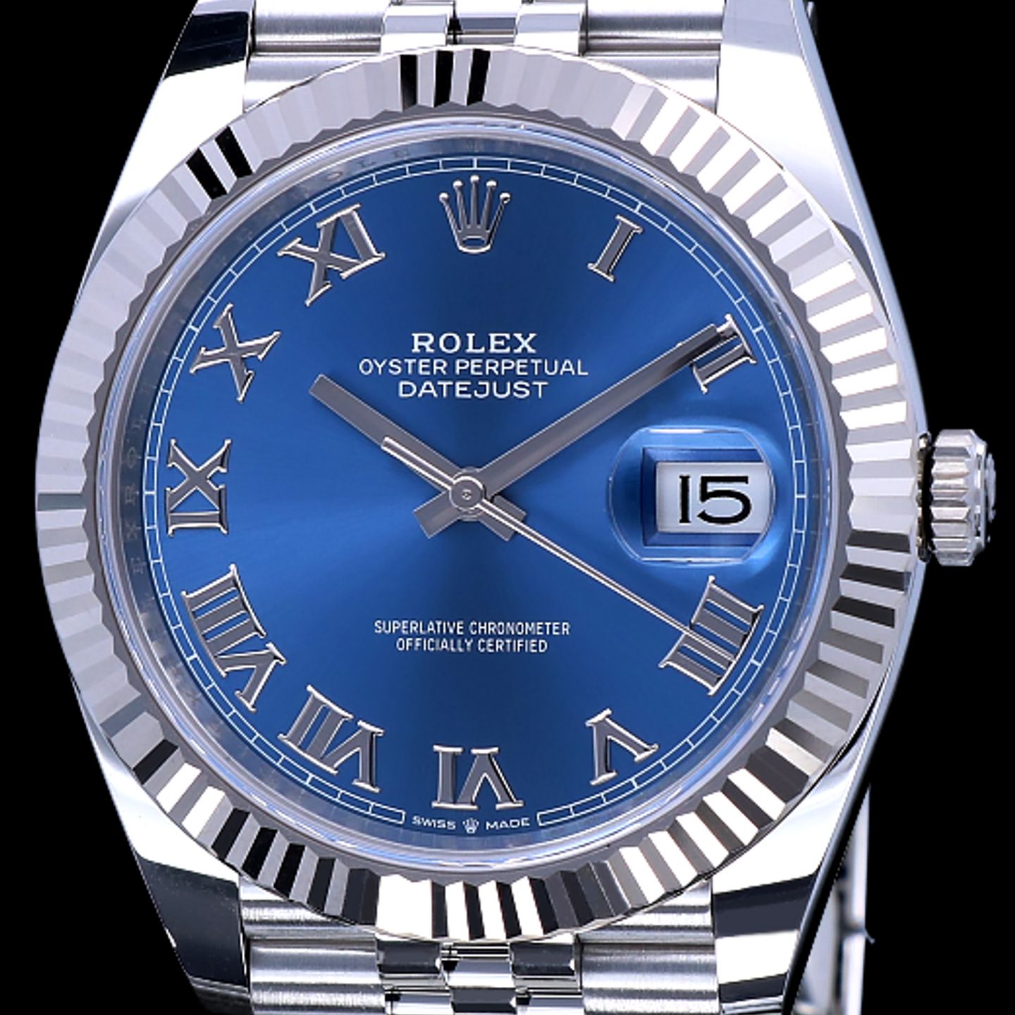 Rolex Datejust 41 126334 (2022) - Blauw wijzerplaat 41mm Staal (1/8)
