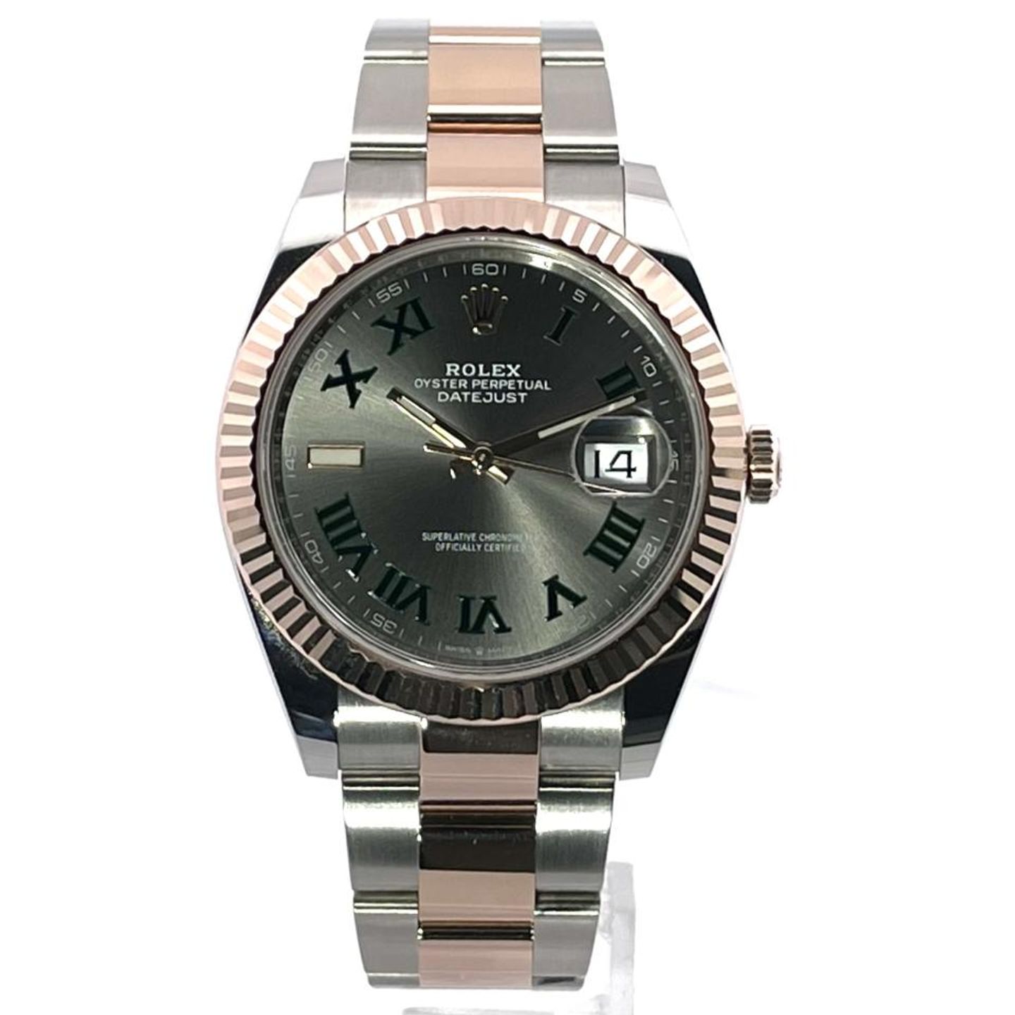 Rolex Datejust 41 126331 (2023) - Grey dial 41 mm Gold/Steel case (2/8)