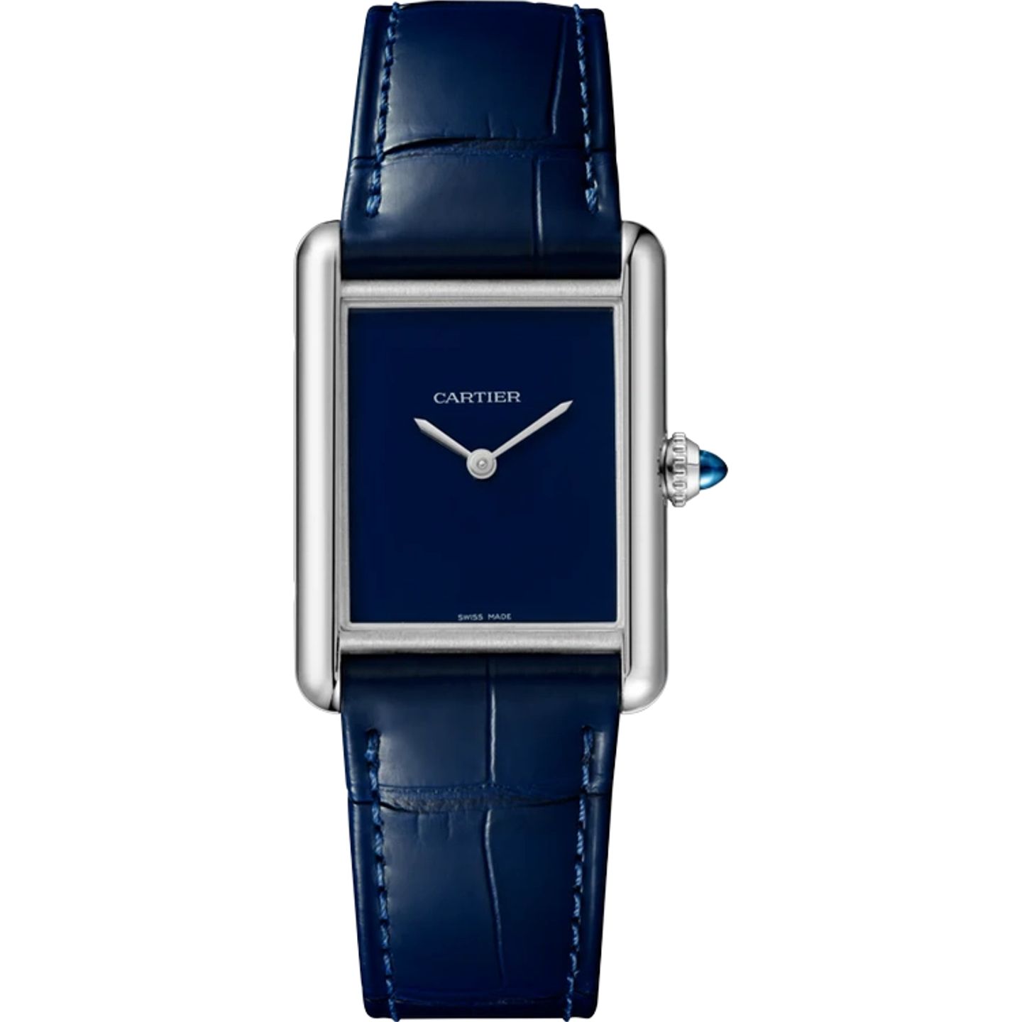 Cartier Tank WSTA0114 (2025) - Blue dial 26 mm Steel case (1/1)