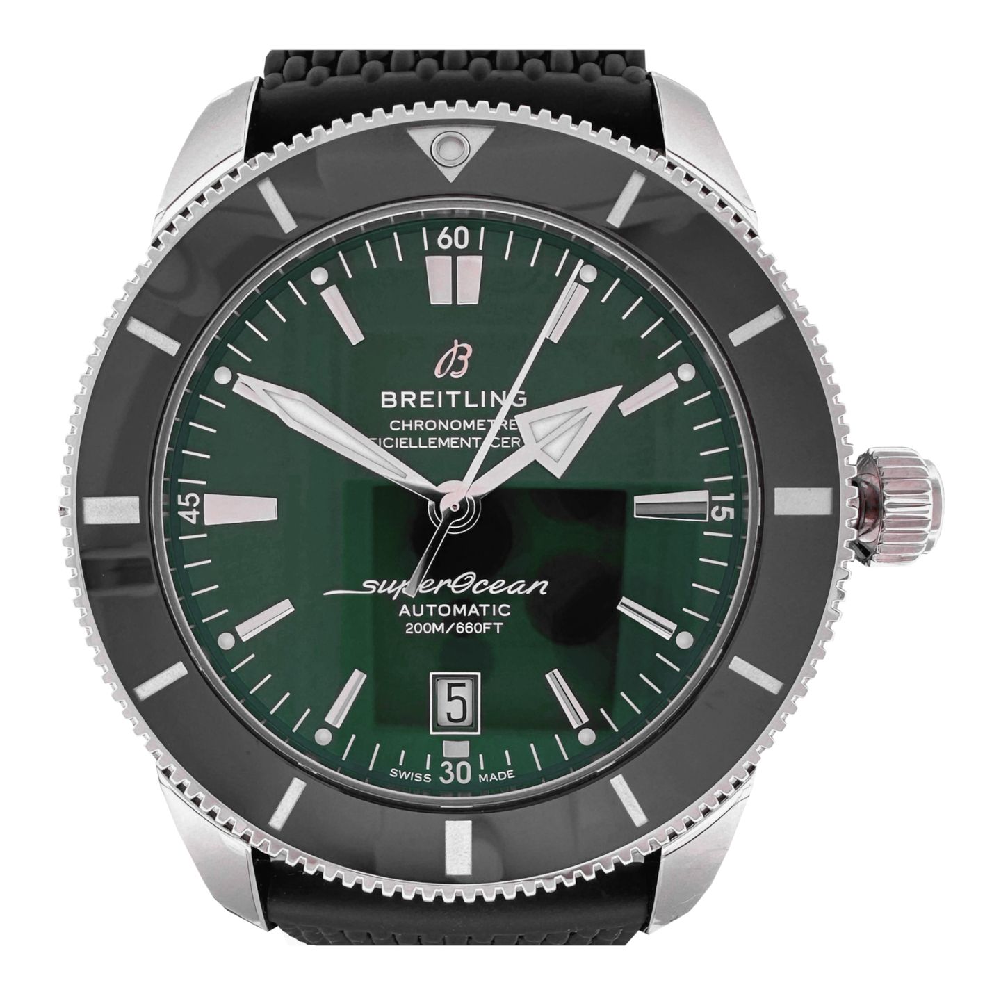 Breitling Superocean Heritage AB2020121L1S1 (2024) - Groen wijzerplaat 46mm Staal (1/8)