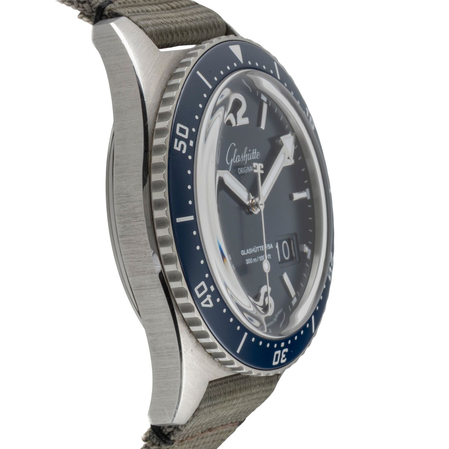 Glashütte Original SeaQ Panorama Date 1-36-13-02-81-34 (Unknown (random serial)) - Blue dial 43 mm Steel case (7/8)