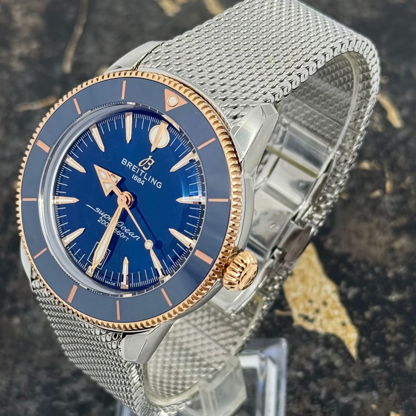 Breitling Superocean Heritage UB3112161C1A1 (2025) - Blauw wijzerplaat 44mm Goud/Staal (6/8)