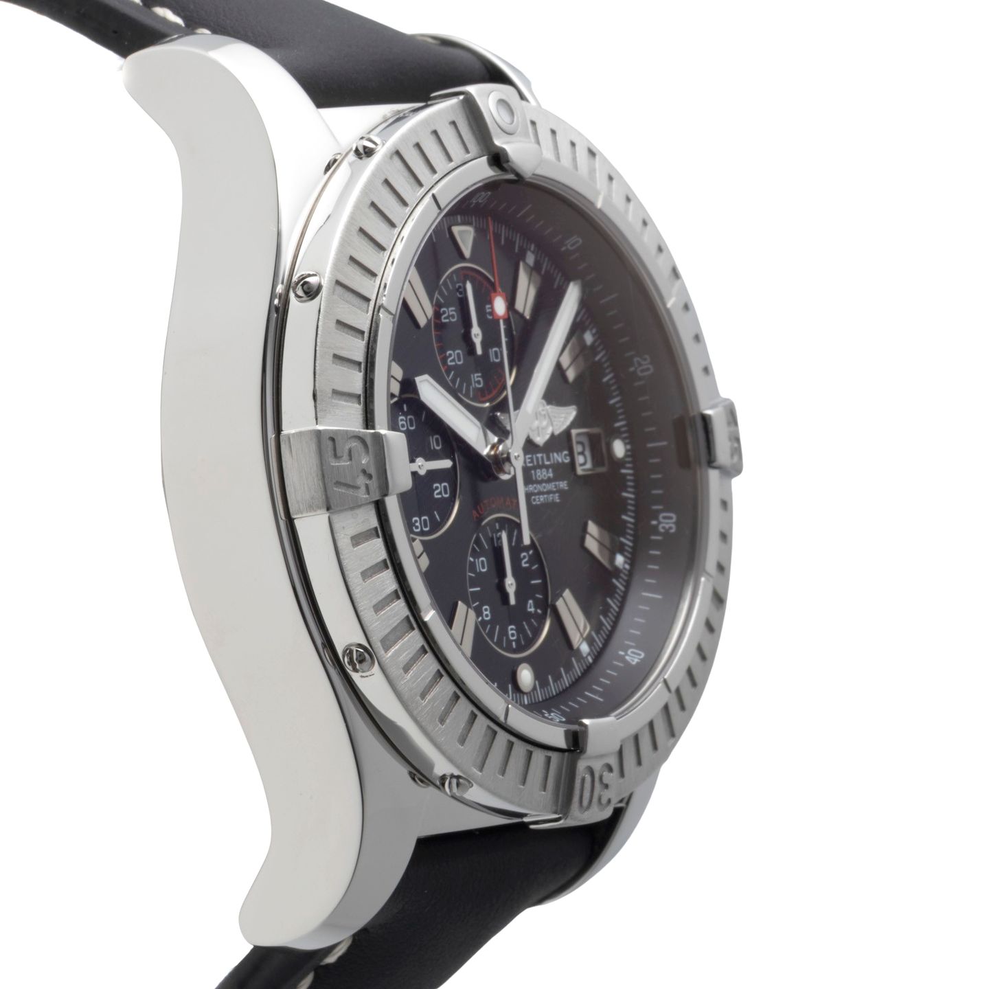 Breitling Super Avenger A1337011/B907 (Unknown (random serial)) - Black dial 49 mm Steel case (7/8)