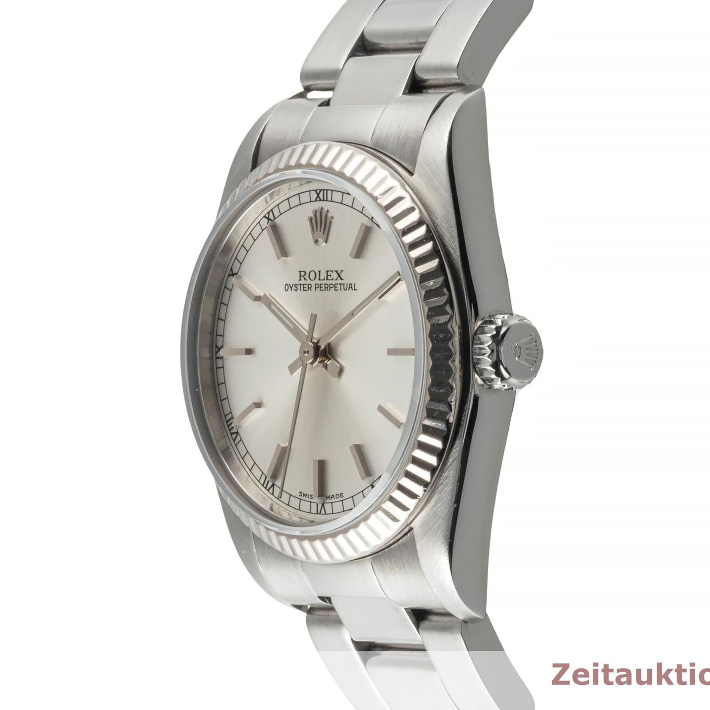 Rolex Oyster Perpetual 31 77014 (2006) - Silver dial 31 mm Steel case (7/8)