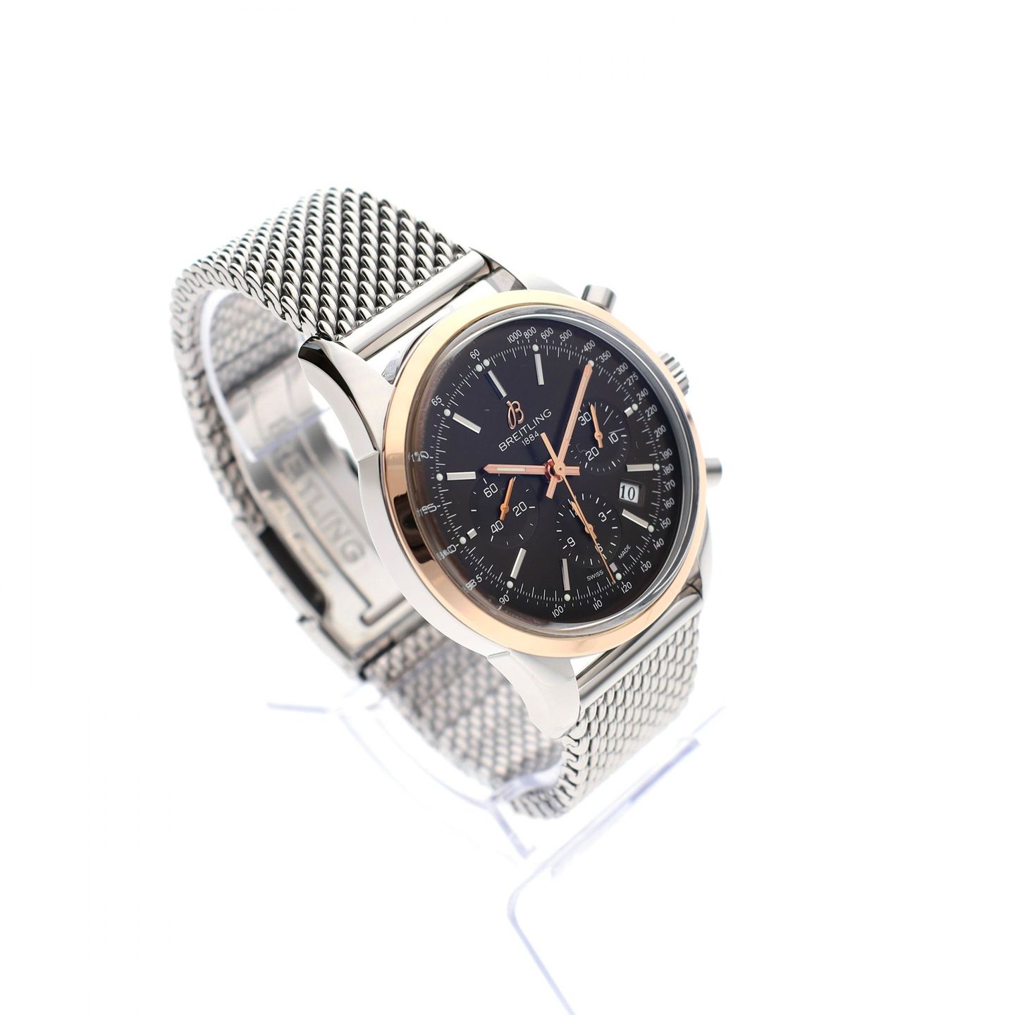 Breitling Transocean Chronograph UB015212/Q594 (2016) - Brons wijzerplaat 43mm Goud/Staal (8/8)