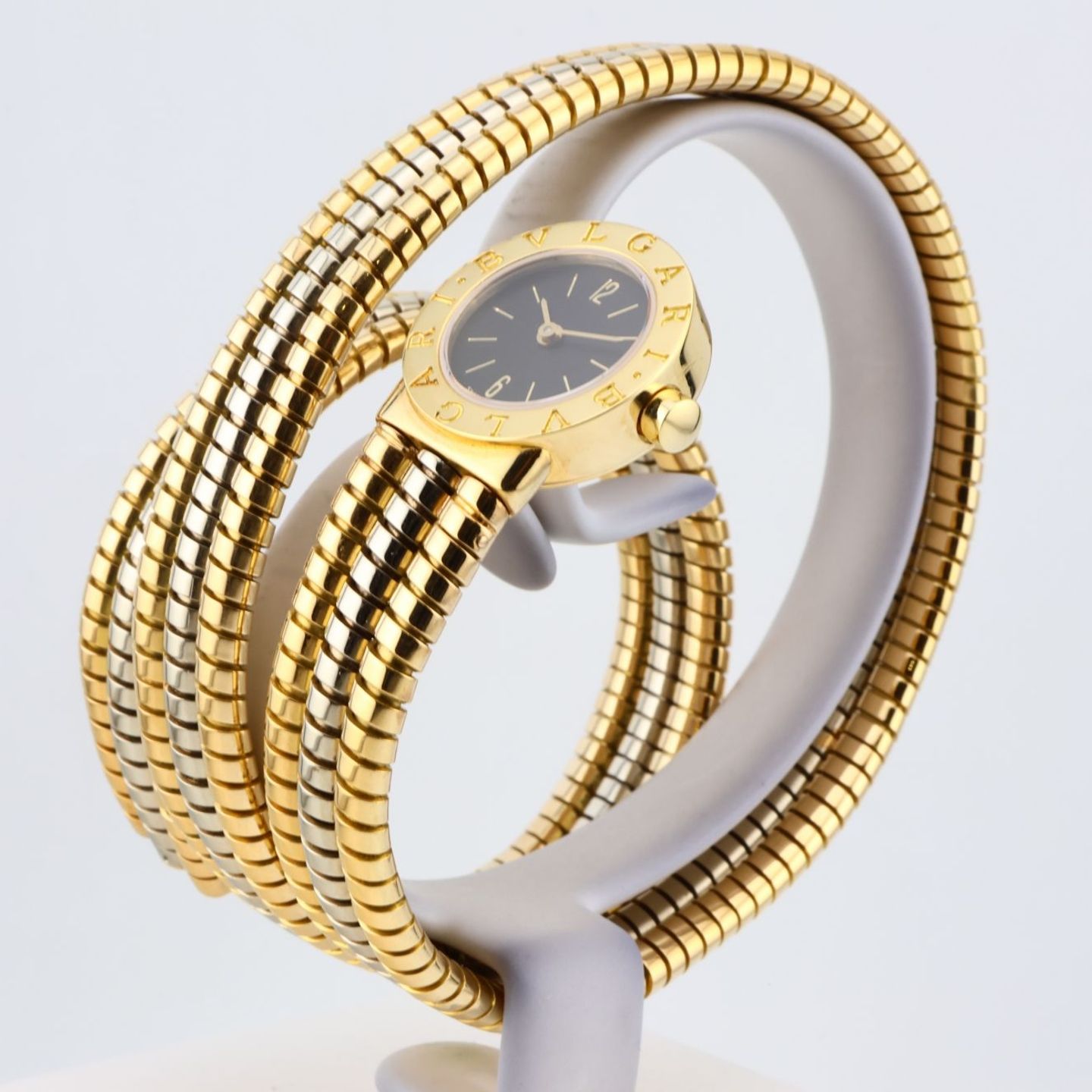 Bulgari Serpenti BB 19 1T (Unknown (random serial)) - Black dial 19 mm Yellow Gold case (2/6)