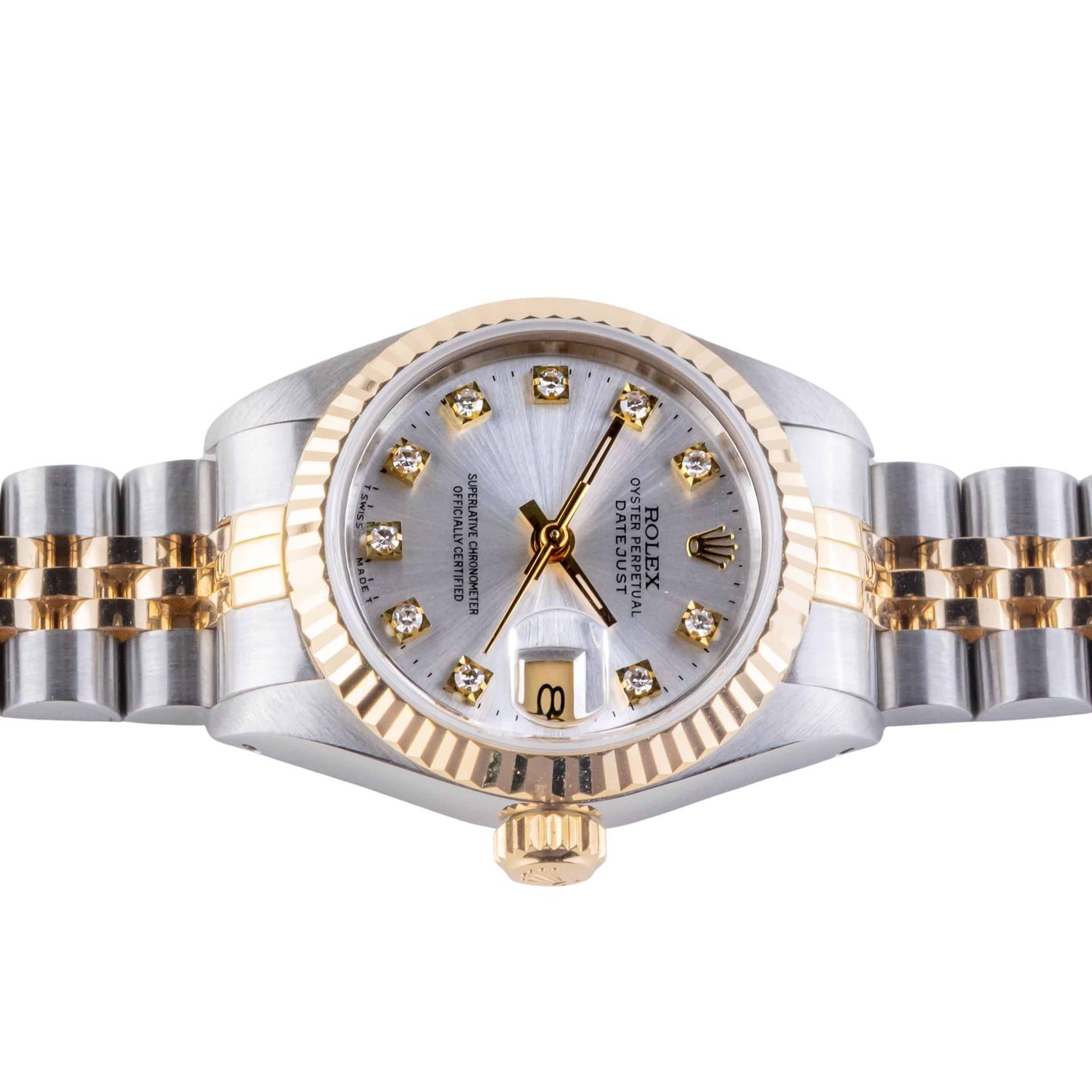 Rolex Lady-Datejust 69173 (1992) - Silver dial 26 mm Gold/Steel case (6/8)