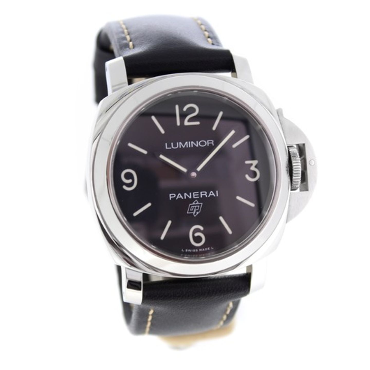 Panerai Luminor Base Logo PAM 00773 (2019) - Zwart wijzerplaat 44mm Staal (5/6)