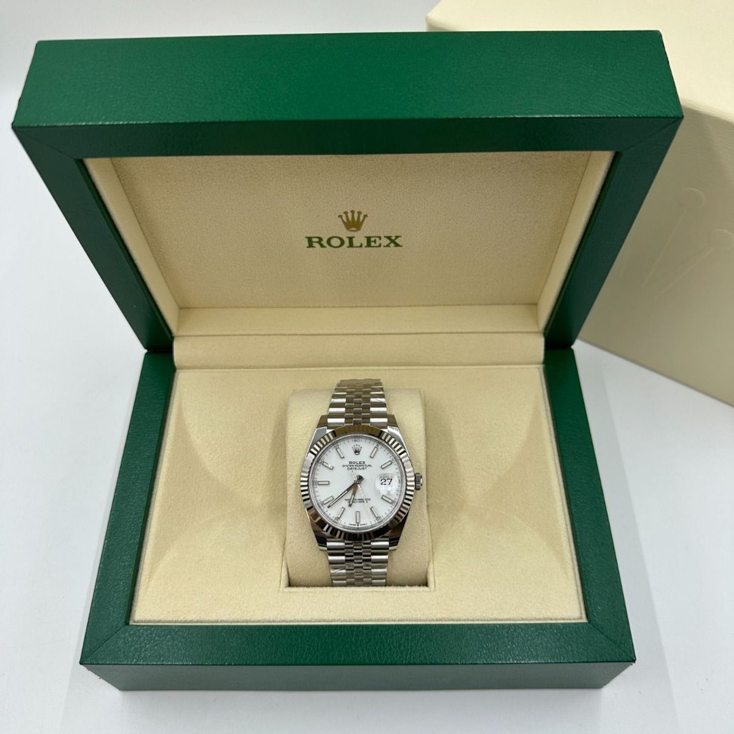 Rolex Datejust 41 126334 (2022) - Wit wijzerplaat 41mm Staal (4/8)