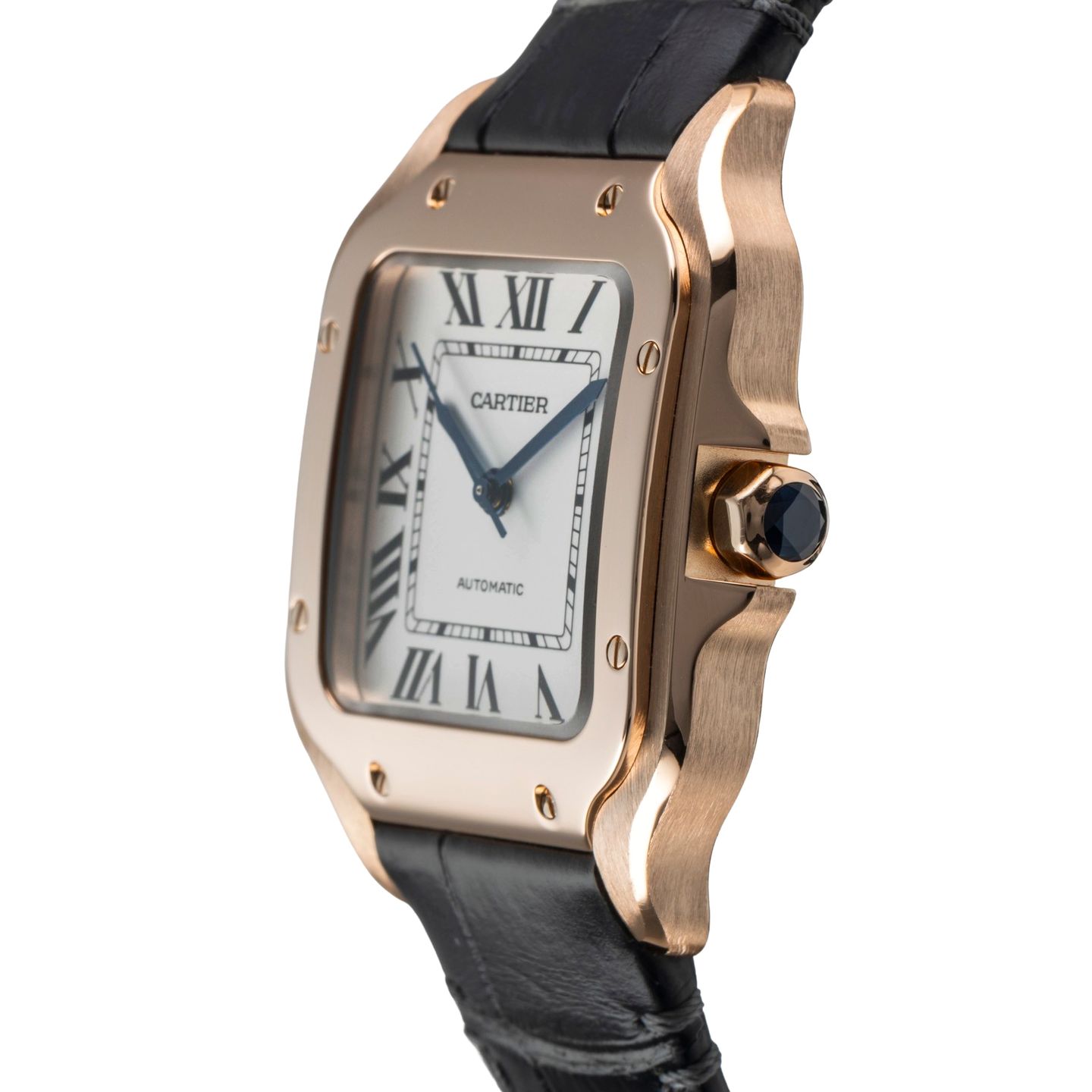 Cartier Santos WGSA0028 (2021) - Silver dial 35 mm Rose Gold case (6/8)