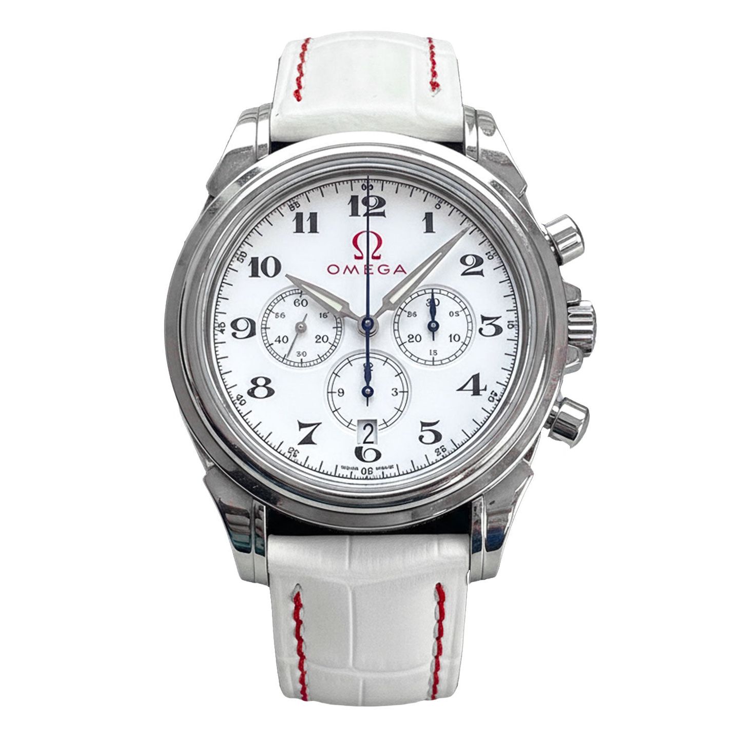 Omega De Ville Co-Axial 4841.20.32 (2004) - Wit wijzerplaat 41mm Staal (1/3)