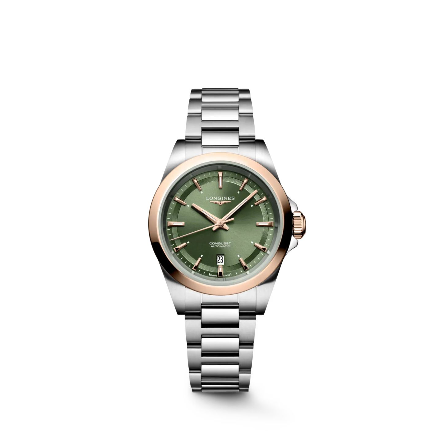 Longines Conquest L3.320.5.02.6 (2025) - Green dial 30 mm Steel case (1/1)