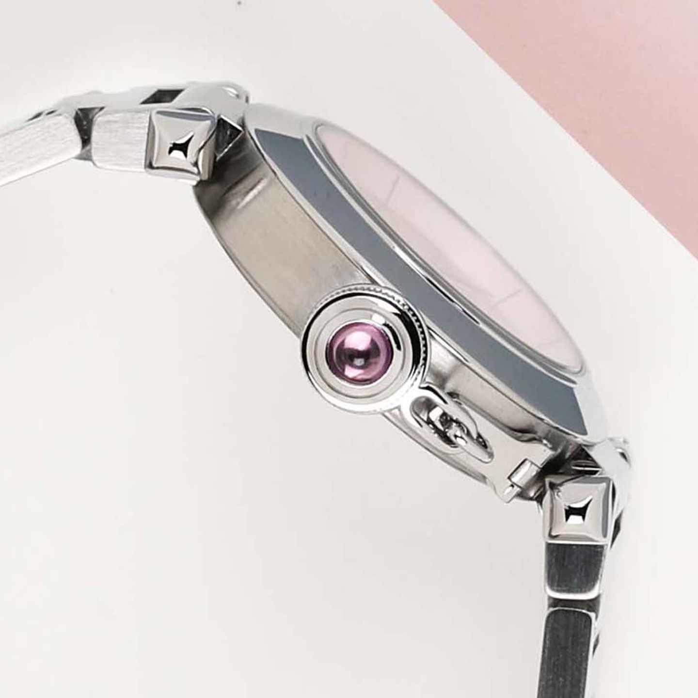 Cartier Pasha W3140008 (2012) - Pink dial 27 mm Steel case (8/8)
