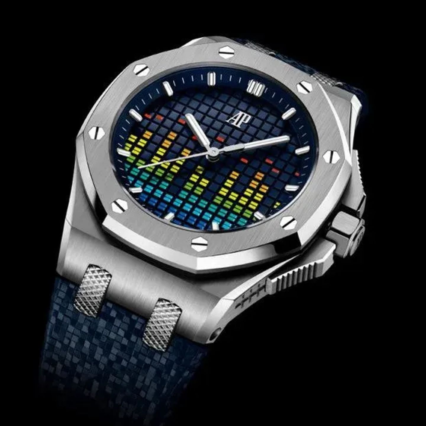 Audemars Piguet Royal Oak Offshore 77600TI.OO.A343CA.01 (2023) - Blue dial 37 mm Titanium case (5/6)