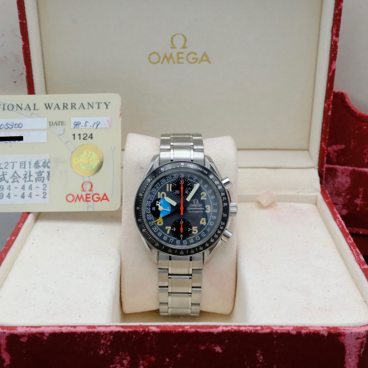 Omega Speedmaster Day Date 3520.53.00 (1998) - Grey dial 39 mm Steel case (3/8)