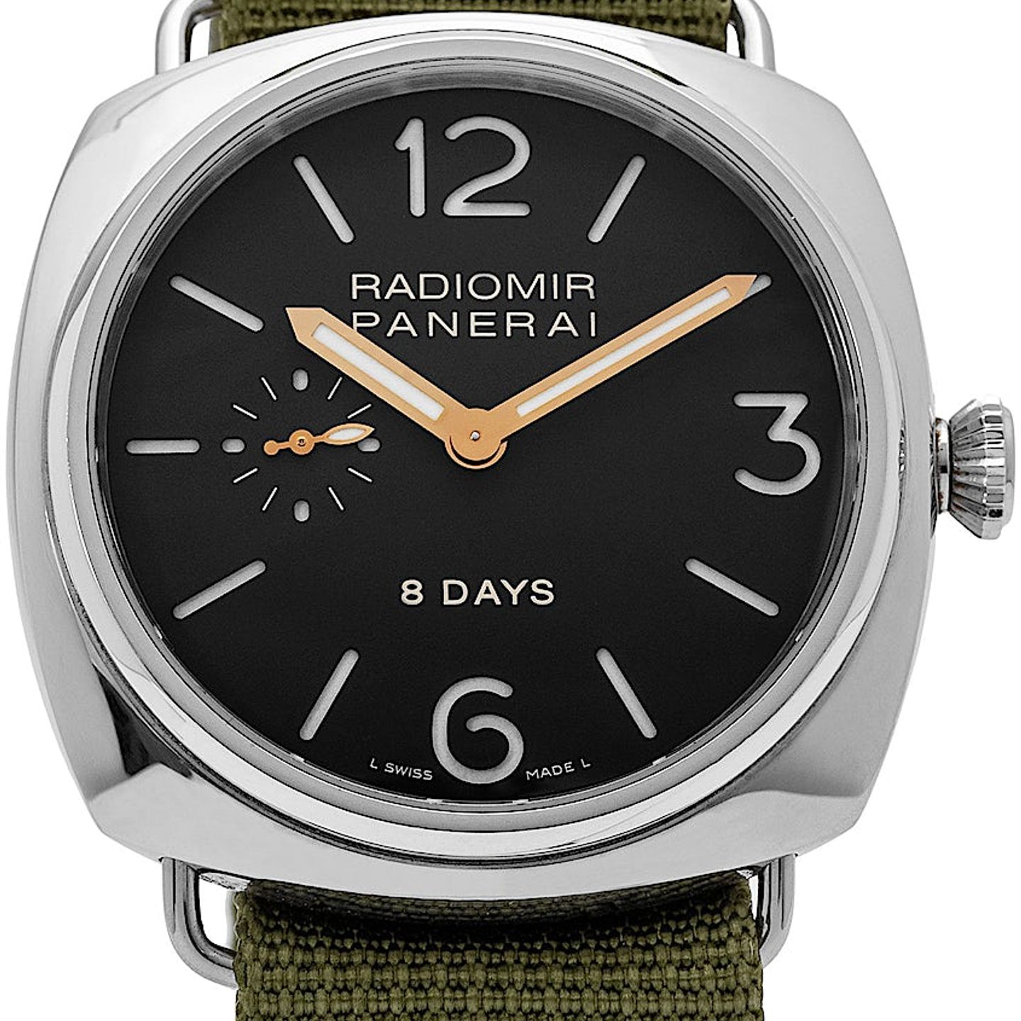 Panerai Radiomir 8 Days PAM00190 (2008) - Zwart wijzerplaat 45mm Staal (1/6)