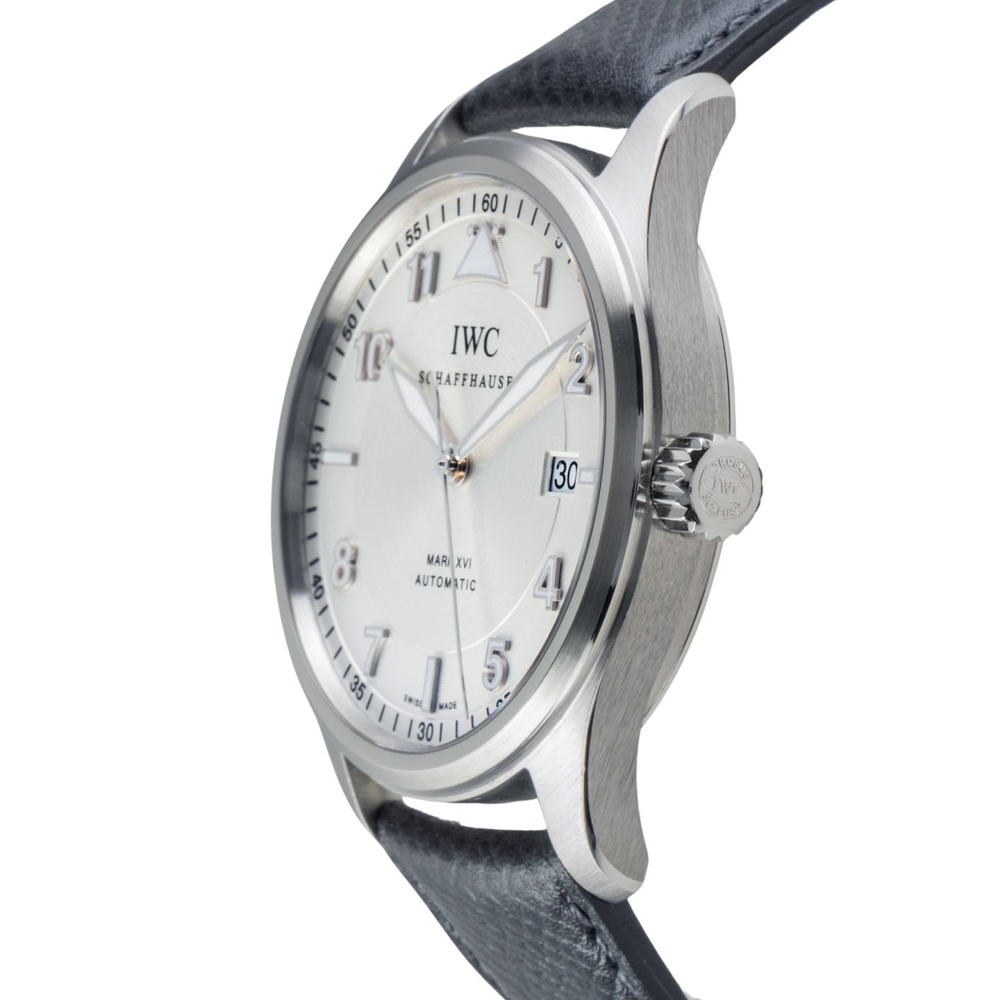 IWC Pilot Mark IW4421 (Onbekend (willekeurig serienummer)) - Zwart wijzerplaat 28mm Staal (6/8)