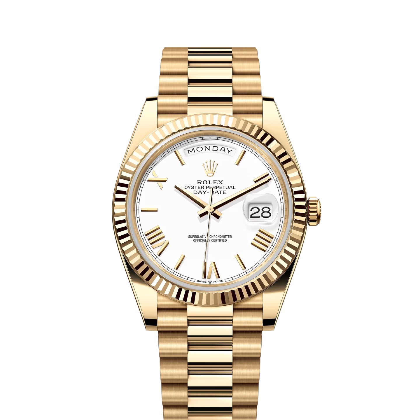 Rolex Day-Date 40 228238 (2023) - Wit wijzerplaat 40mm Geelgoud (1/8)