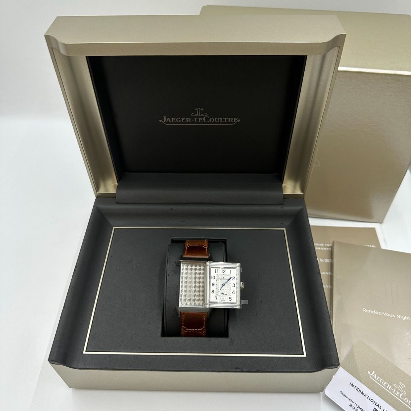 Jaeger-LeCoultre Reverso Duoface Q3848422 (2023) - Zwart wijzerplaat 28mm Staal (3/8)