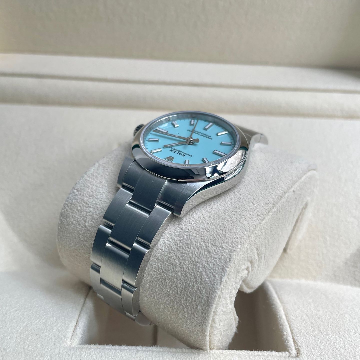 Rolex Oyster Perpetual 31 277200 (2022) - Blue dial 31 mm Steel case (6/7)