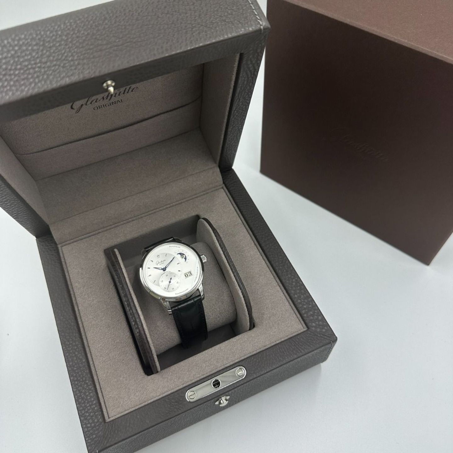 Glashütte Original PanoMaticLunar 1-90-02-42-32-61 (2024) - Silver dial 40 mm Steel case (2/8)