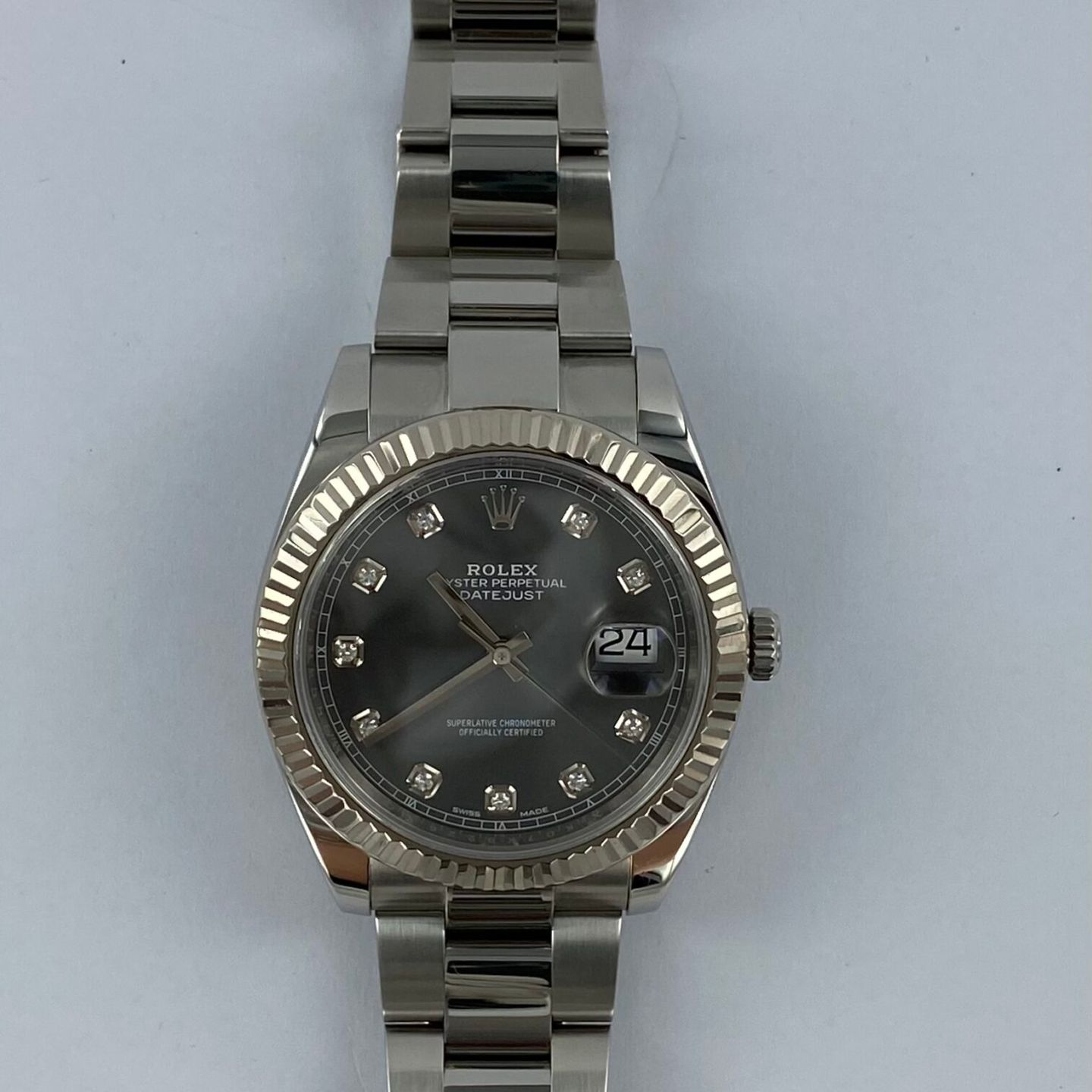 Rolex Datejust 41 126334 (2018) - Grijs wijzerplaat 41mm Staal (5/6)