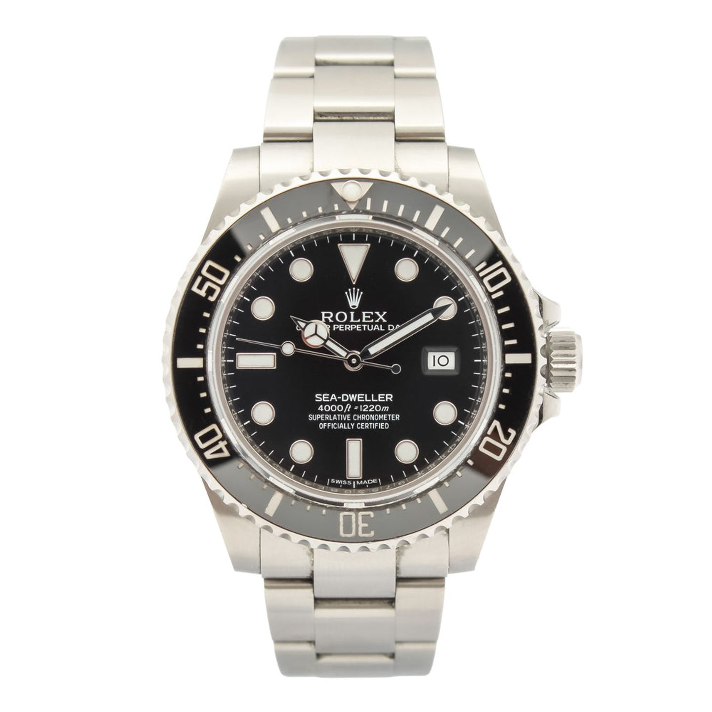 Rolex Sea-Dweller 4000 116600 (2017) - Zwart wijzerplaat 40mm Staal (3/14)