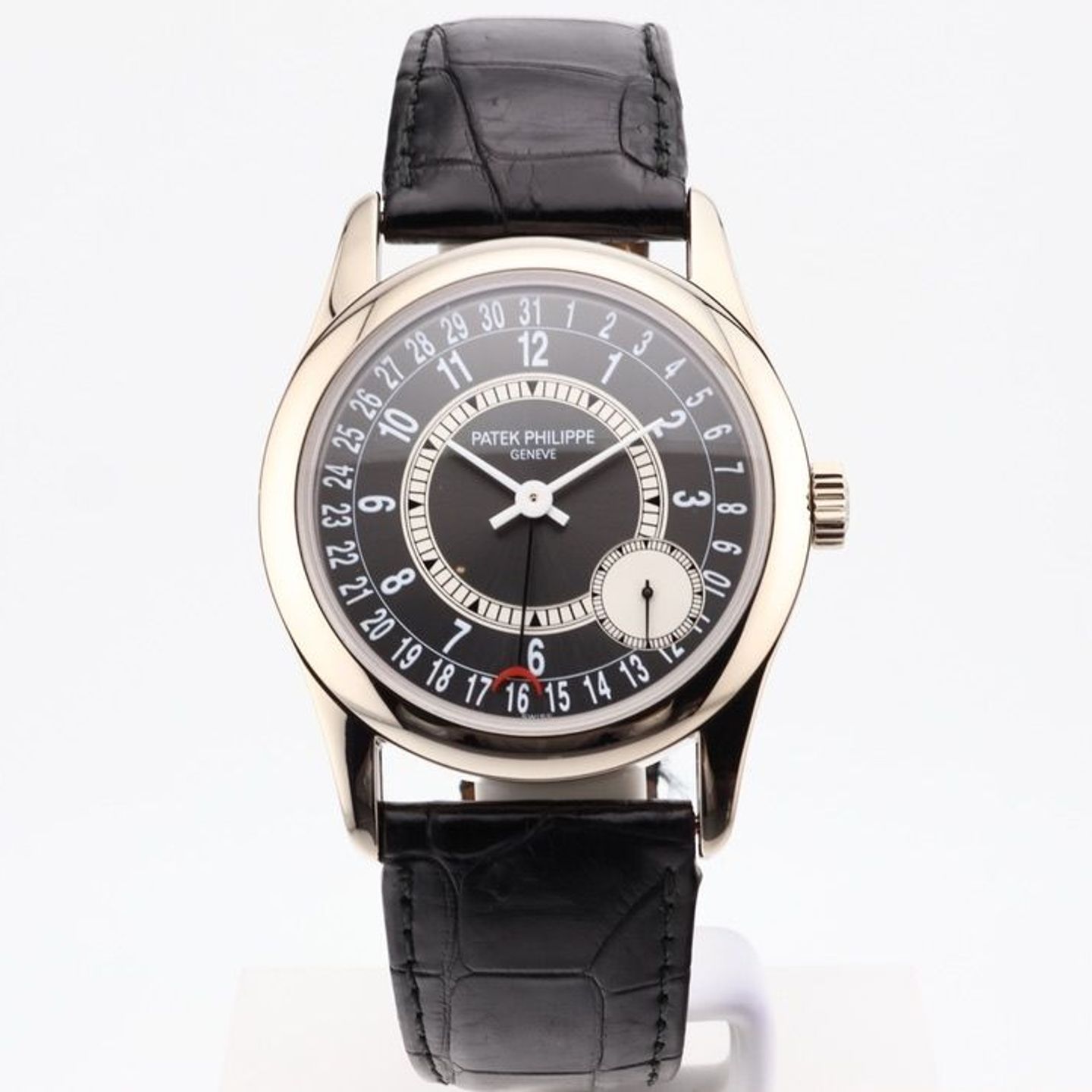 Patek Philippe Calatrava 6000G-010 (2008) - Grijs wijzerplaat 37mm Witgoud (1/1)