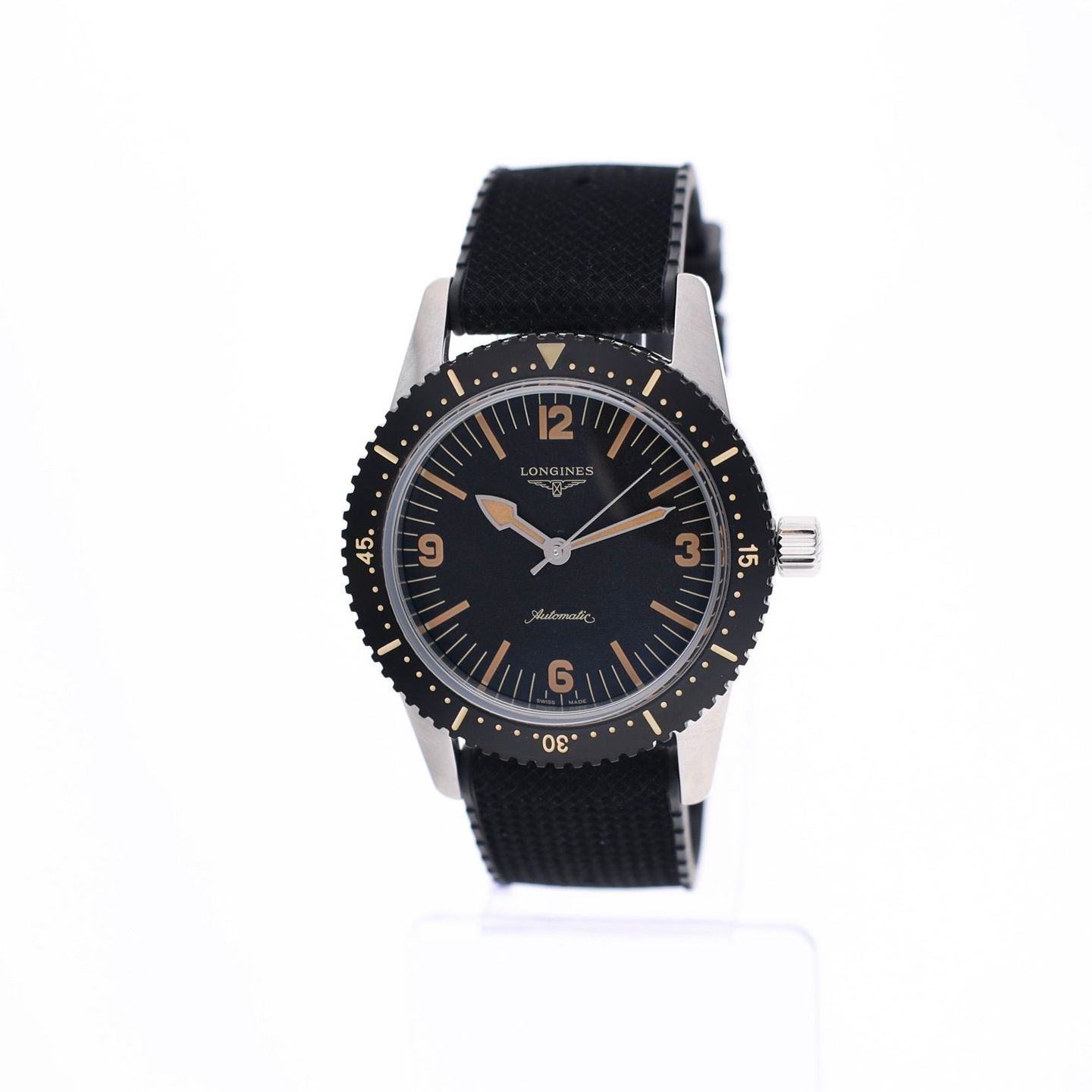 Longines Skin Diver L2.822.4.56.9 (2025) - Black dial 42 mm Steel case (1/8)