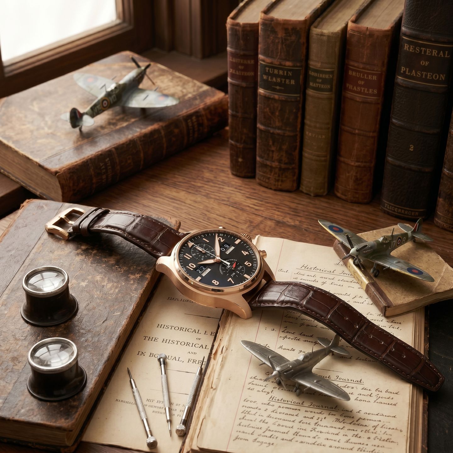 IWC Pilot Spitfire Perpetual Calendar Digital Date-Month IW379103 - (3/8)
