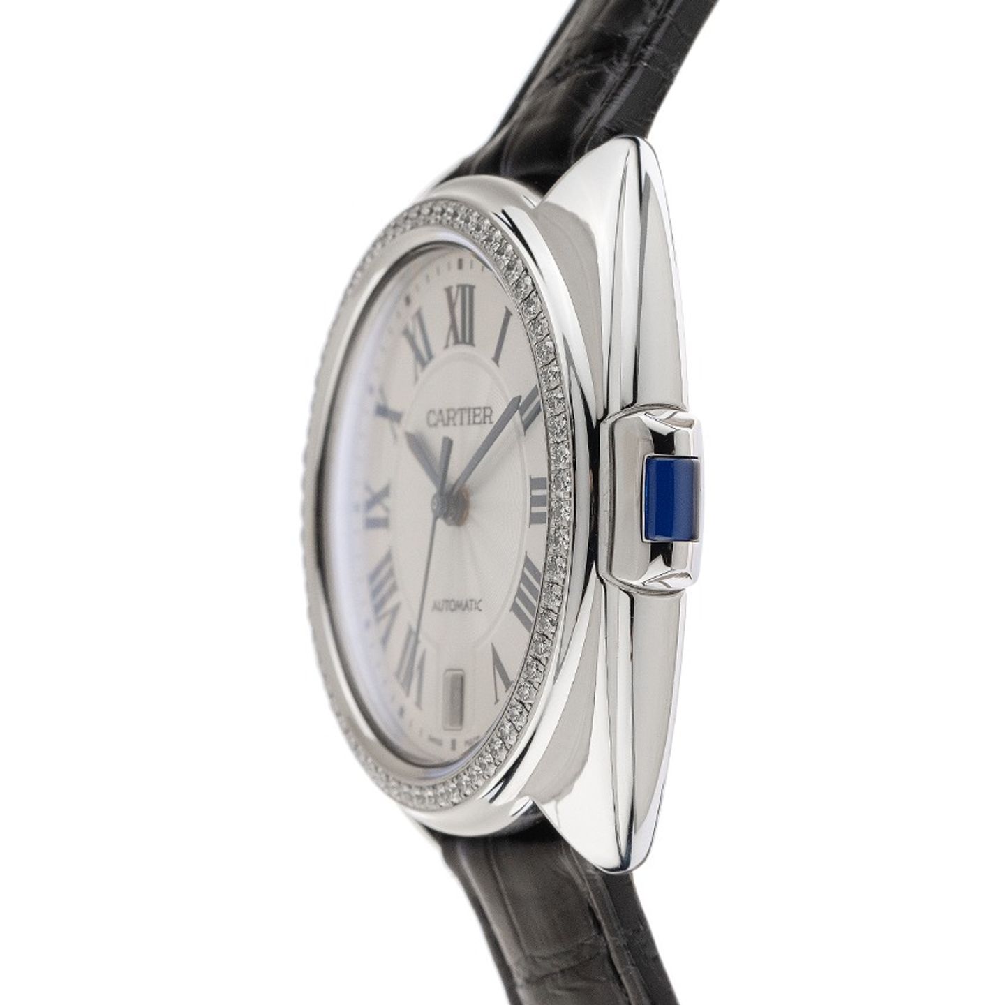 Cartier Clé de Cartier 3856 (2018) - Zilver wijzerplaat 35mm Staal (4/7)