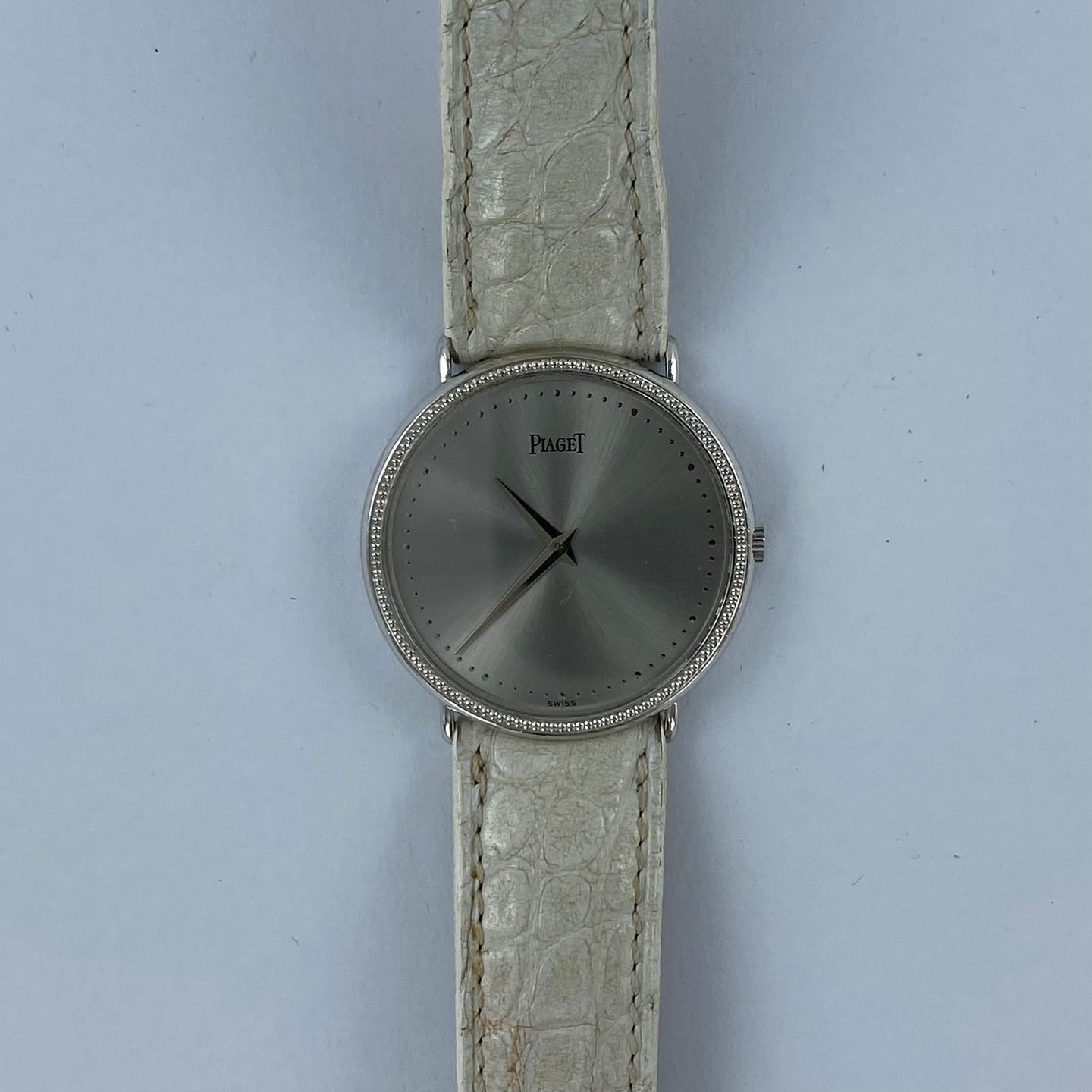Piaget Vintage 90231 (Onbekend (willekeurig serienummer)) - Zilver wijzerplaat 33mm Witgoud (5/6)