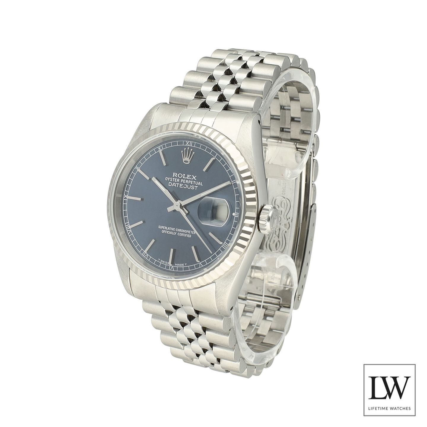Rolex Datejust 36 16234 (1991) - Blauw wijzerplaat 36mm Staal (5/8)