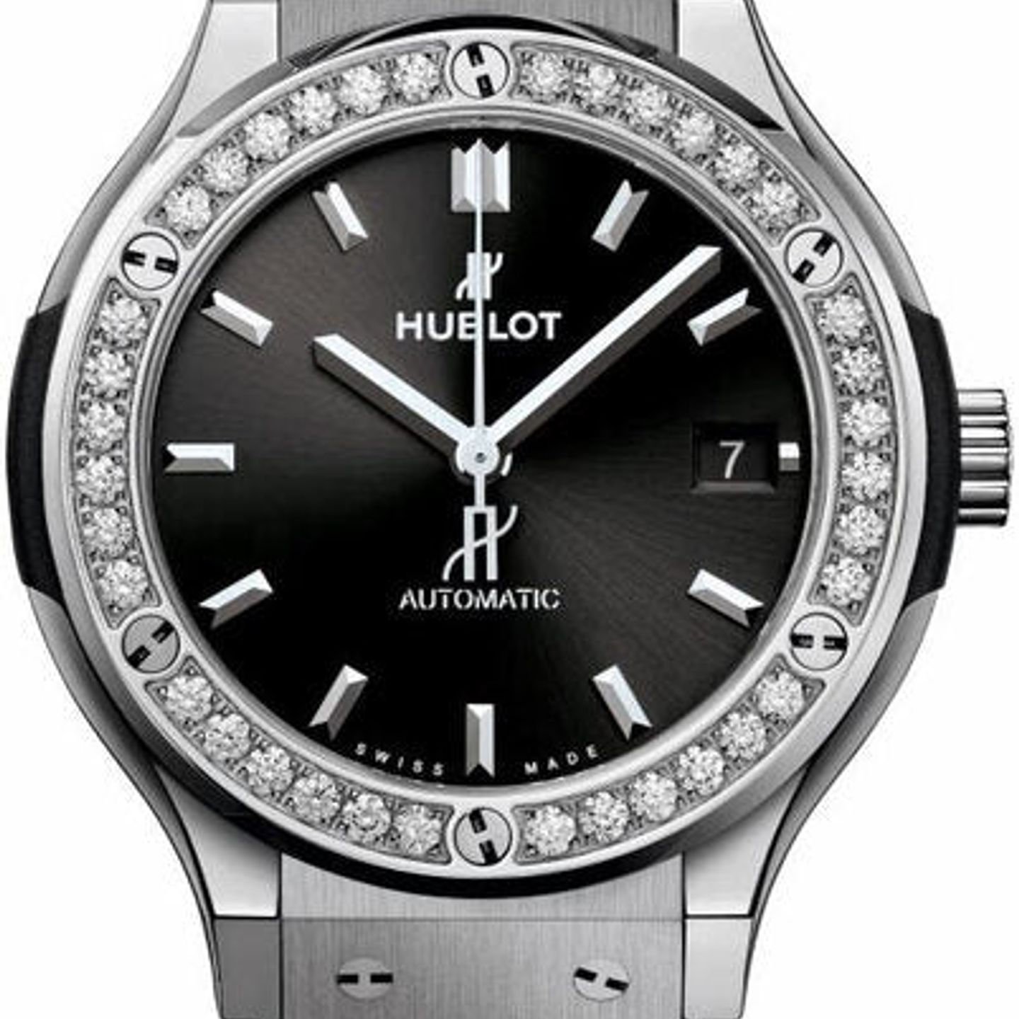 Hublot Classic Fusion 565.NX.1470.RX.1204 (2026) - Zwart wijzerplaat 38mm Titanium (1/1)