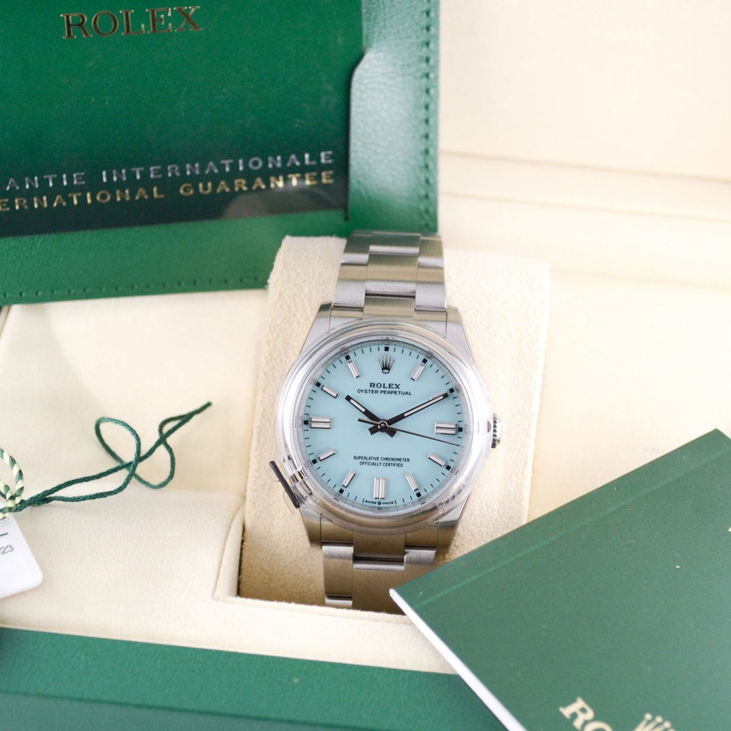 Rolex Oyster Perpetual 36 126000 (2026) - Turquoise dial 36 mm Steel case (7/7)