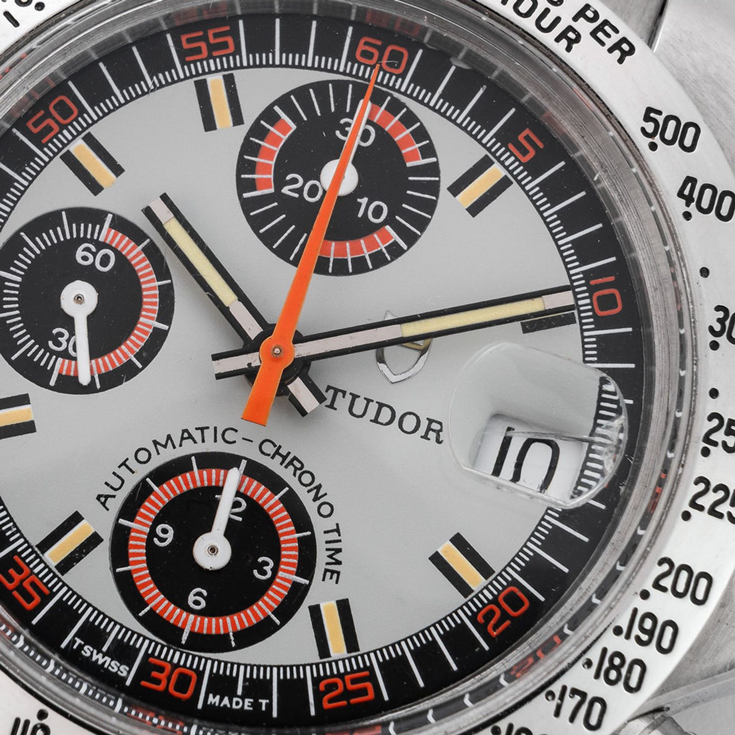 Tudor Oysterdate Big Block 94300 (Unknown (random serial)) - Grey dial 40 mm Steel case (3/8)