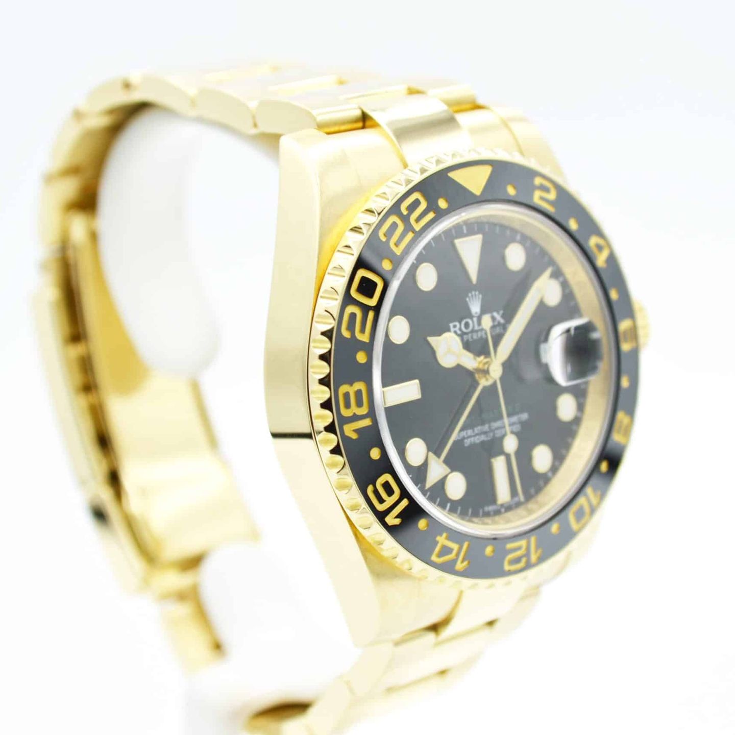 Rolex GMT-Master II 116718LN (2012) - Zwart wijzerplaat 40mm Geelgoud (3/7)