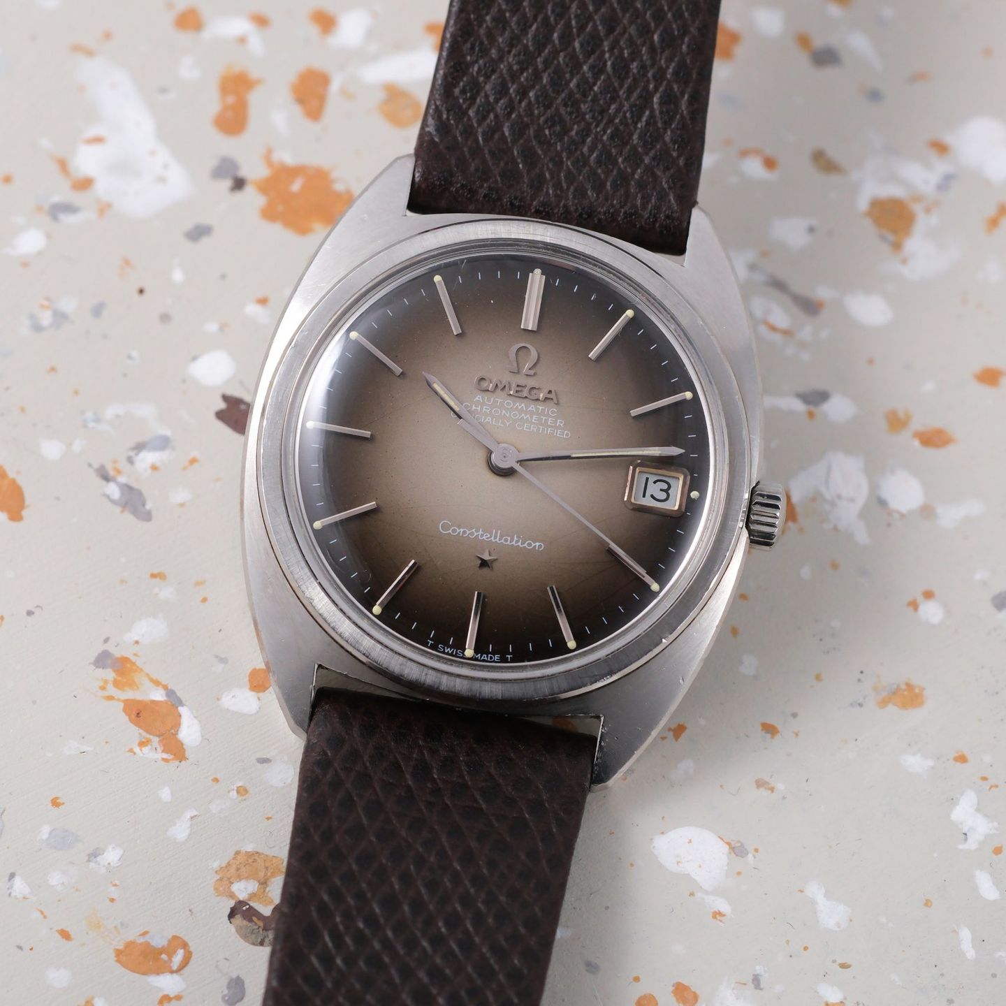 Omega Constellation 168.017 (1968) - Grey dial 35 mm Steel case (5/8)