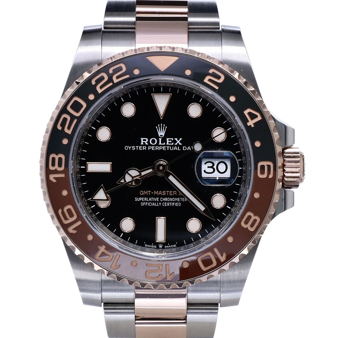 Rolex GMT-Master II 126711CHNR (2023) - Black dial 40 mm Gold/Steel case (6/6)