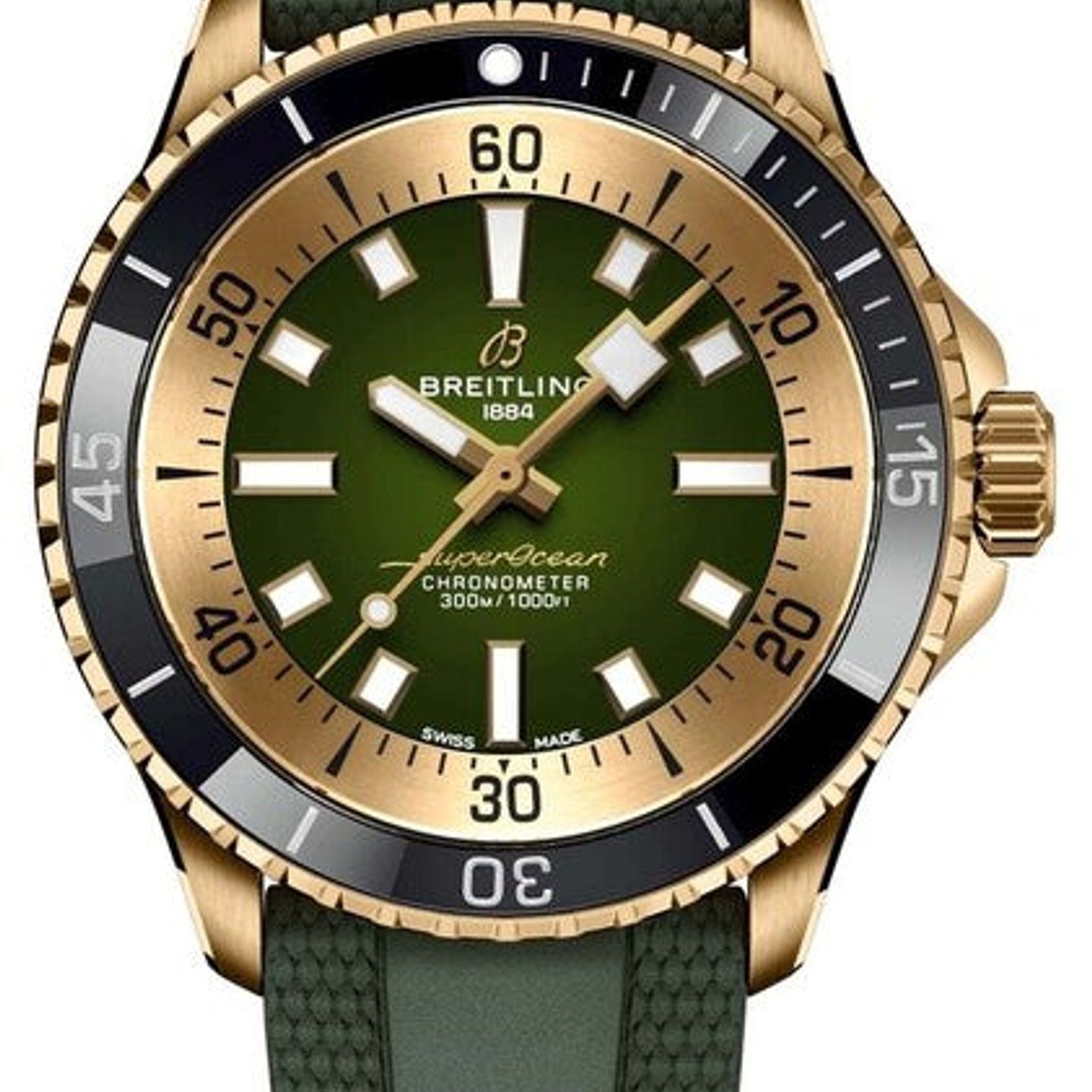 Breitling Superocean 42 N17375201L1S1 (2026) - Green dial 42 mm Bronze case (1/1)