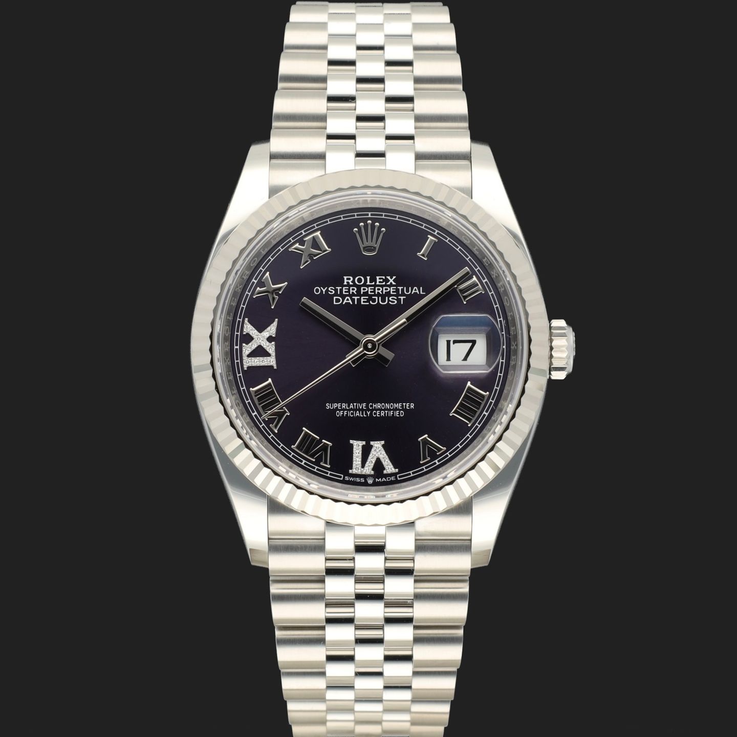 Rolex Datejust 36 126234 (2022) - Groen wijzerplaat 36mm Staal (3/8)