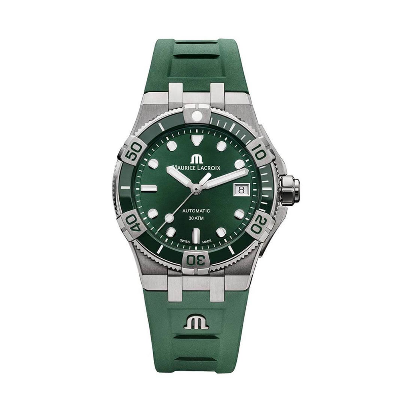 Maurice Lacroix Aikon AI6057-SSL50-630-5 (2023) - Green dial 38 mm Steel case (3/3)