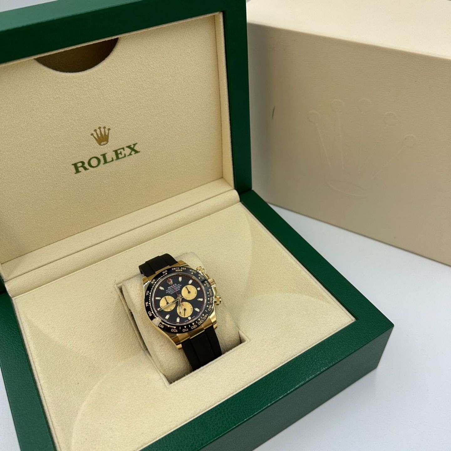 Rolex Daytona 116518LN (Onbekend (willekeurig serienummer)) - Zwart wijzerplaat 40mm Geelgoud (4/8)