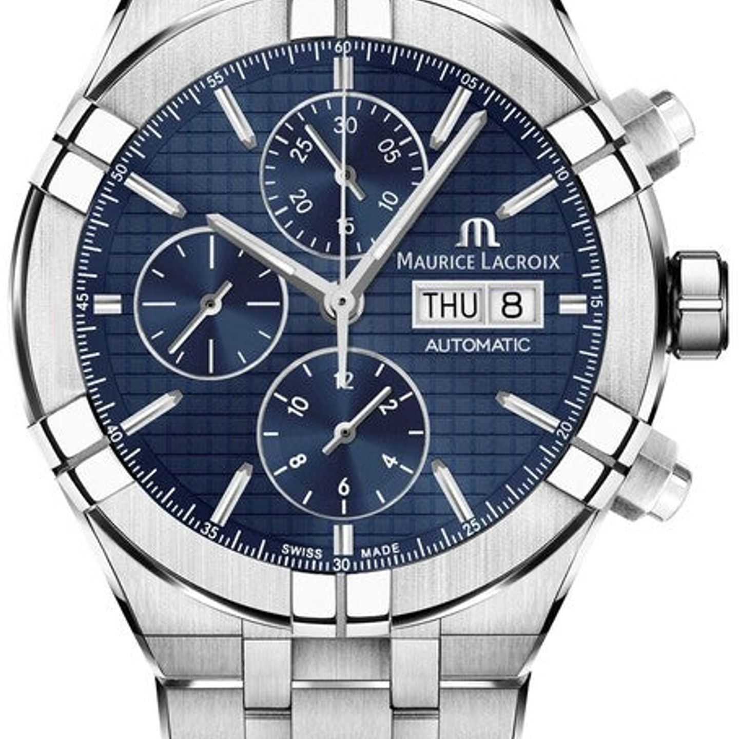 Maurice Lacroix Aikon AI6038-SS002-430-1 (2026) - Blue dial 44 mm Steel case (1/1)