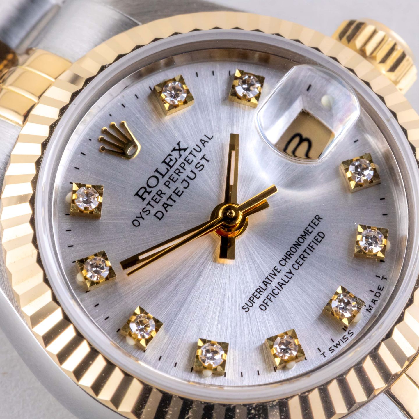 Rolex Lady-Datejust 69173 (1992) - Silver dial 26 mm Gold/Steel case (2/8)