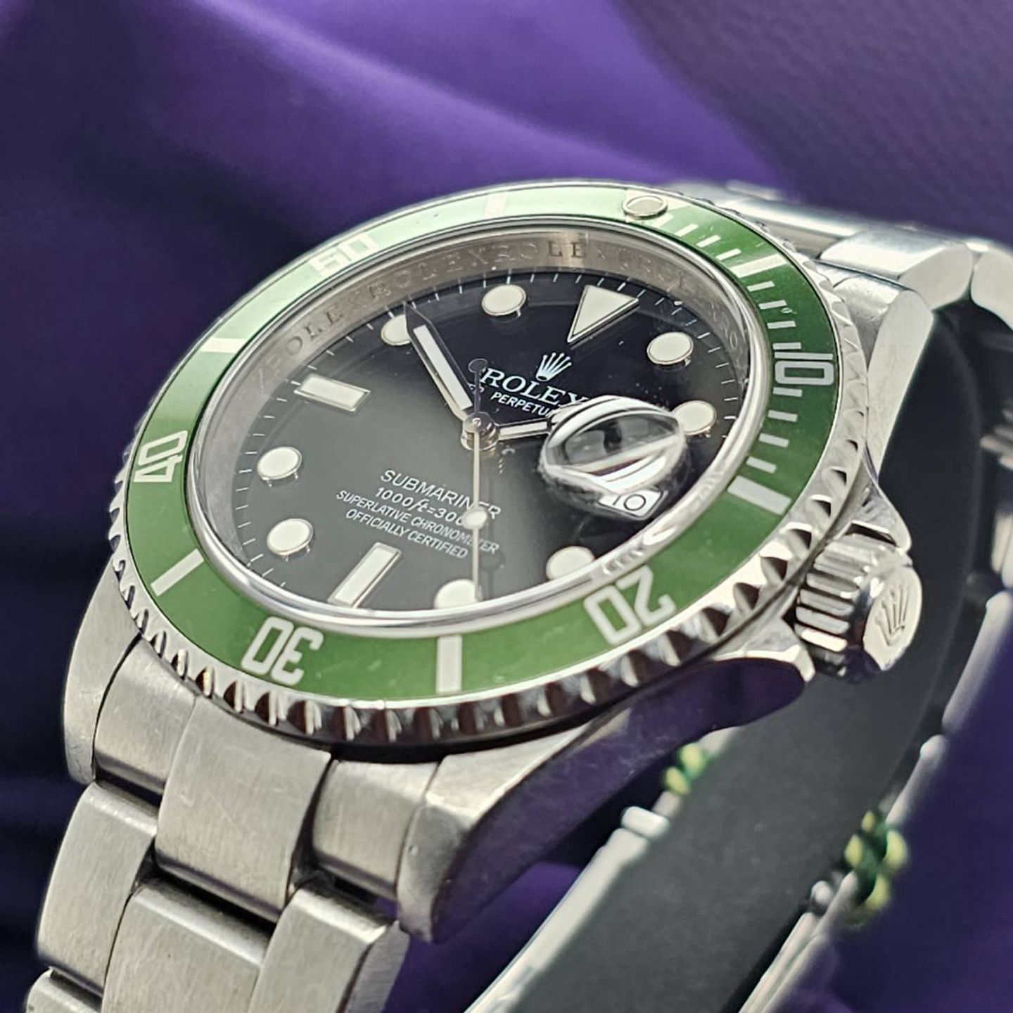 Rolex Submariner Date 16610LV (2008) - Zwart wijzerplaat 40mm Staal (1/5)