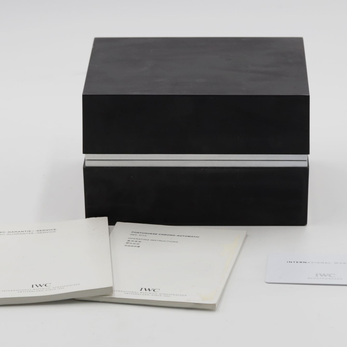IWC Portuguese Chronograph IW371447 (Onbekend (willekeurig serienummer)) - Zwart wijzerplaat 41mm Staal (8/8)