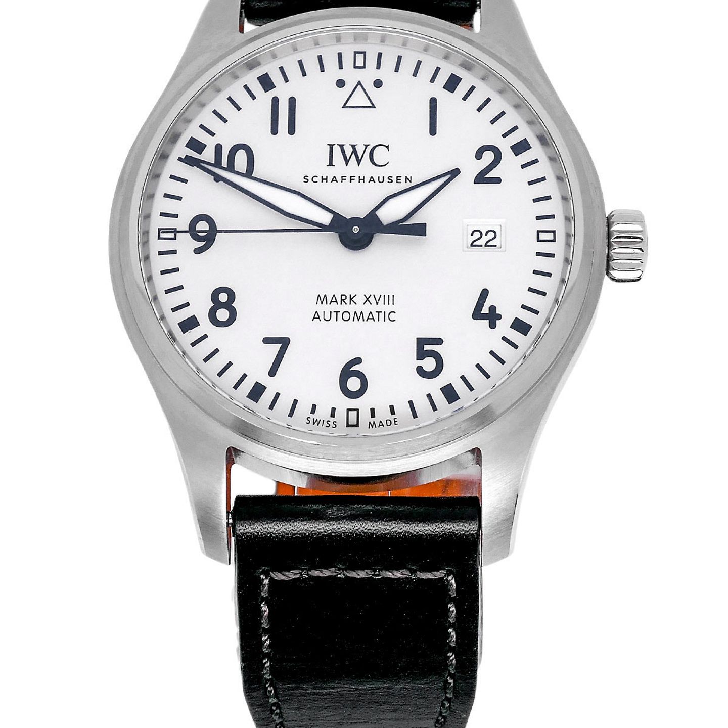 IWC Pilot Mark IW327002 (2021) - Zilver wijzerplaat 40mm Staal (1/6)